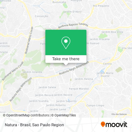 Natura - Brasil map