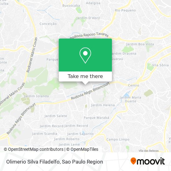 Mapa Olimerio Silva Filadelfo