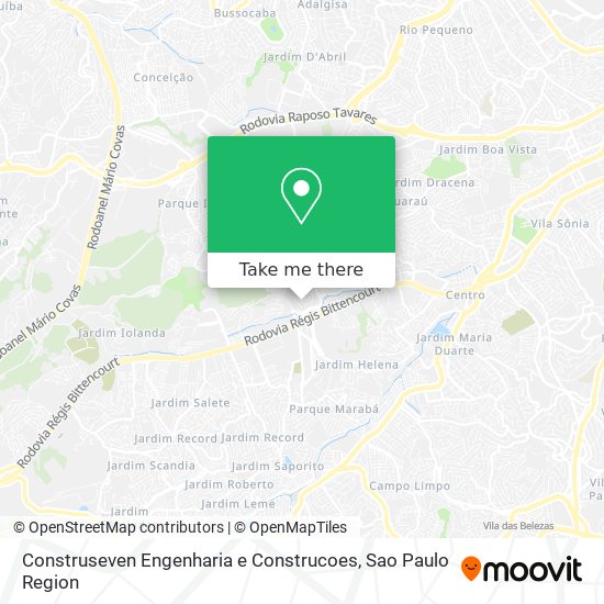 Mapa Construseven Engenharia e Construcoes