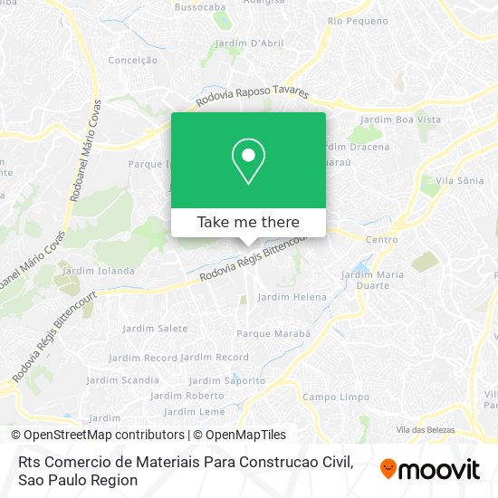 Rts Comercio de Materiais Para Construcao Civil map