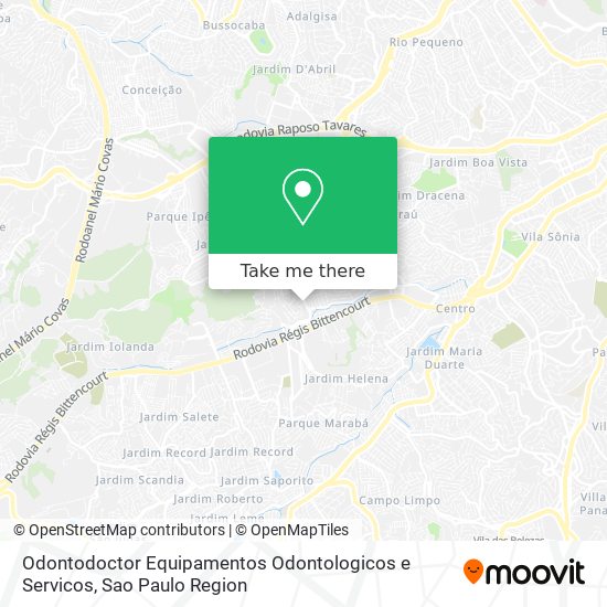 Mapa Odontodoctor Equipamentos Odontologicos e Servicos