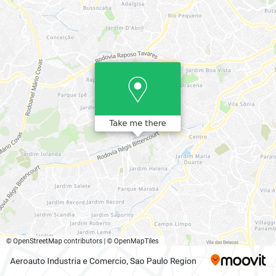 Aeroauto Industria e Comercio map