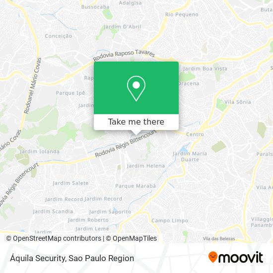 Áquila Security map