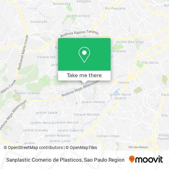 Sanplastic Comerio de Plasticos map