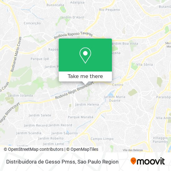 Distribuidora de Gesso Pmss map