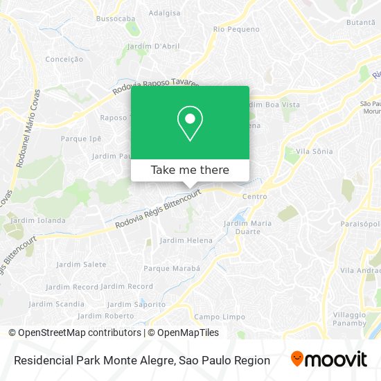 Residencial Park Monte Alegre map