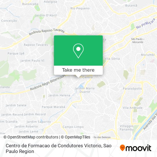 Centro de Formacao de Condutores Victorio map