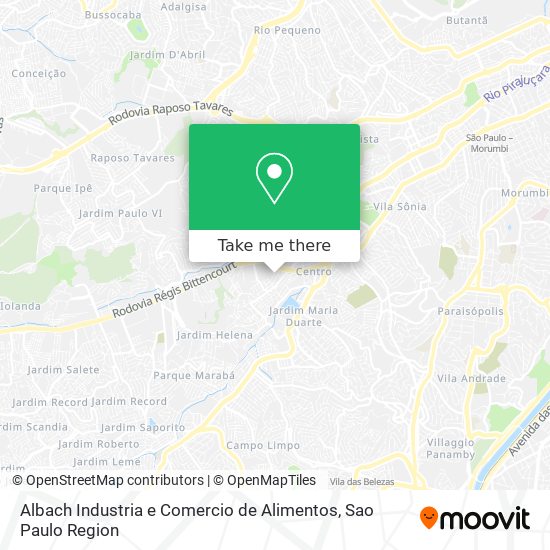 Albach Industria e Comercio de Alimentos map