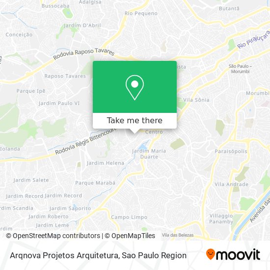 Arqnova Projetos Arquitetura map