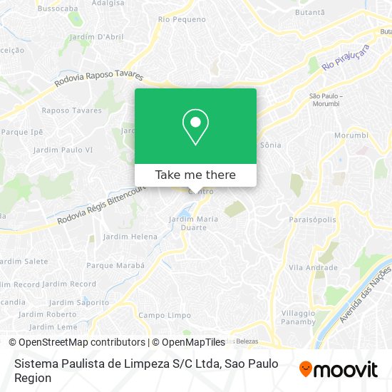 Mapa Sistema Paulista de Limpeza S / C Ltda