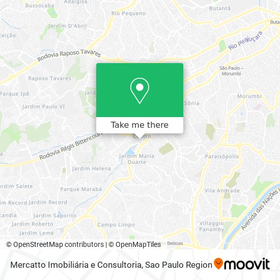 Mercatto Imobiliária e Consultoria map