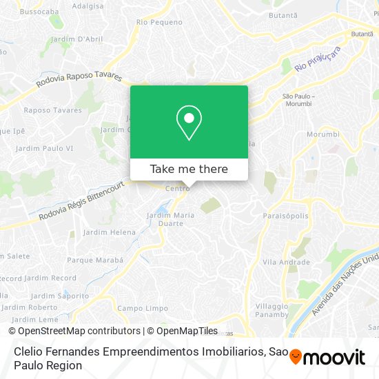 Mapa Clelio Fernandes Empreendimentos Imobiliarios