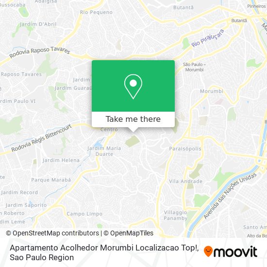 Mapa Apartamento Acolhedor Morumbi Localizacao Top!