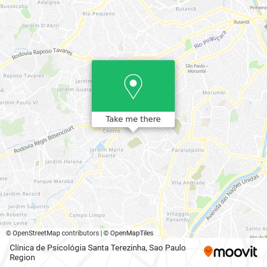 Clínica de Psicológia Santa Terezinha map