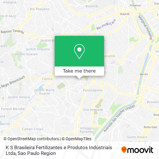 K S Brasileira Fertilizantes e Produtos Indústriais Ltda map