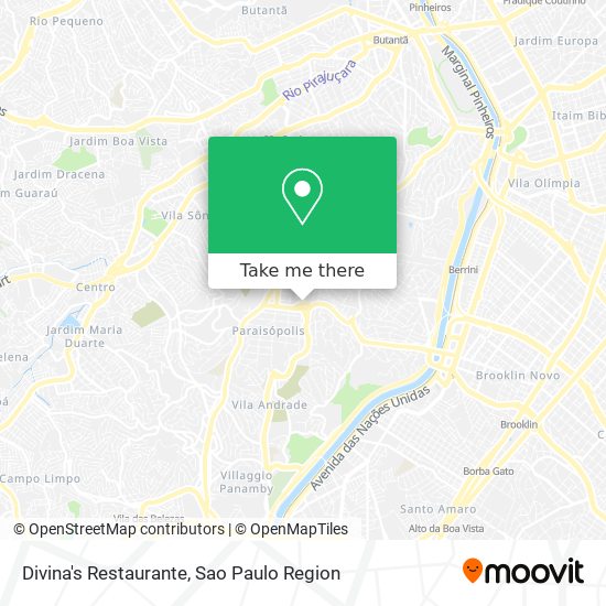 Divina's Restaurante map