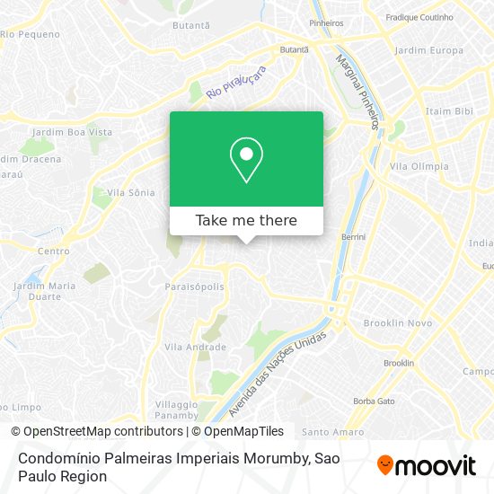 Condomínio Palmeiras Imperiais Morumby map