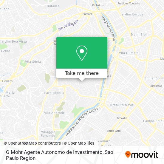 Mapa G Mohr Agente Autonomo de Investimento