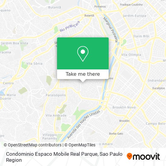 Mapa Condominio Espaco Mobile Real Parque