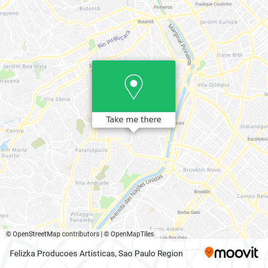 Mapa Felizka Producoes Artisticas