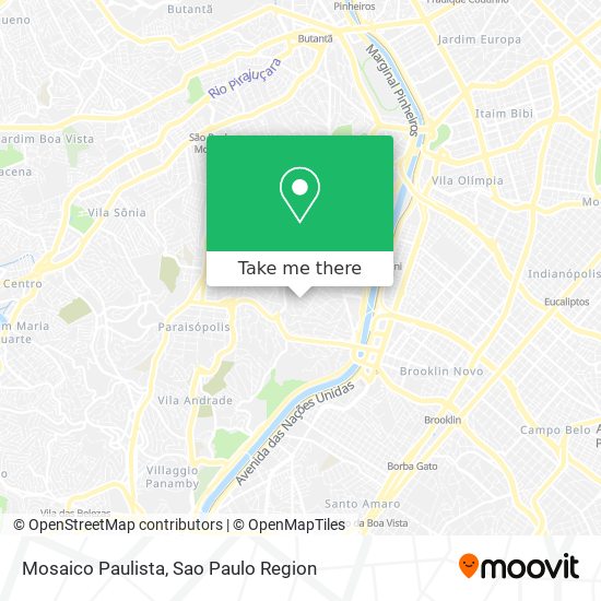 Mapa Mosaico Paulista