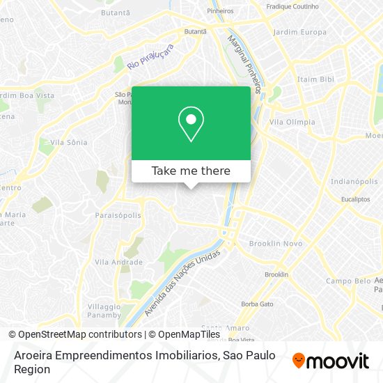 Aroeira Empreendimentos Imobiliarios map