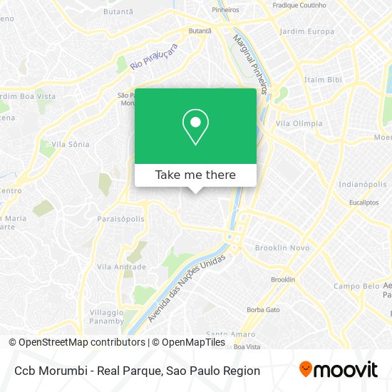 Mapa Ccb Morumbi - Real Parque