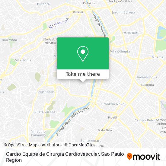 Cardio Equipe de Cirurgia Cardiovascular map