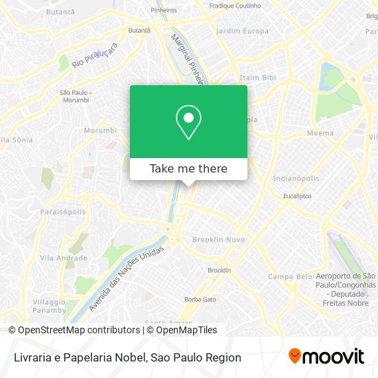 Mapa Livraria e Papelaria Nobel