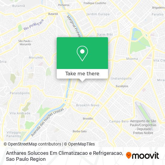 Anthares Solucoes Em Climatizacao e Refrigeracao map