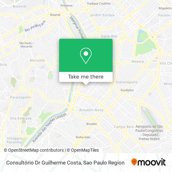 Mapa Consultório Dr Guilherme Costa