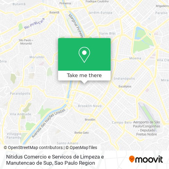 Nitidus Comercio e Servicos de Limpeza e Manutencao de Sup map