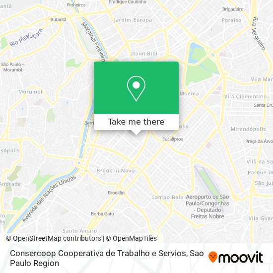 Consercoop Cooperativa de Trabalho e Servios map