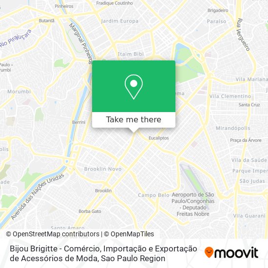 Mapa Bijou Brigitte - Comércio, Importação e Exportação de Acessórios de Moda