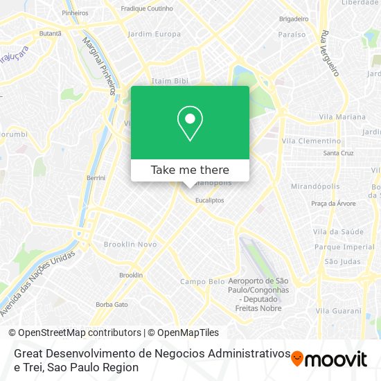 Mapa Great Desenvolvimento de Negocios Administrativos e Trei