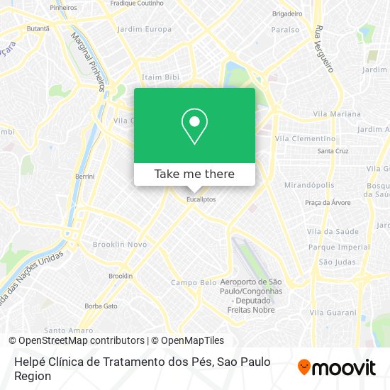 Helpé Clínica de Tratamento dos Pés map