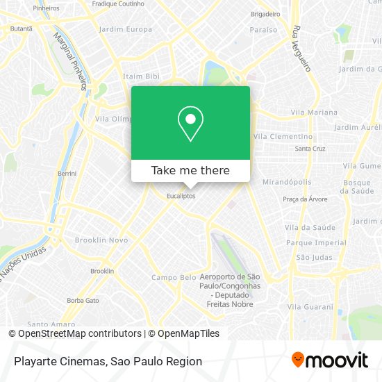 Mapa Playarte Cinemas