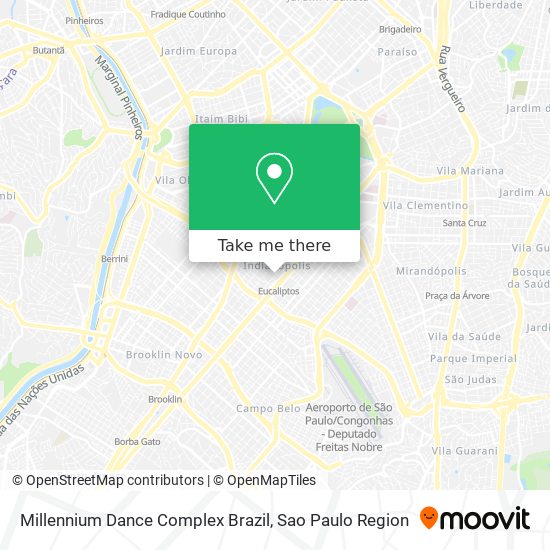 Millennium Dance Complex Brazil map