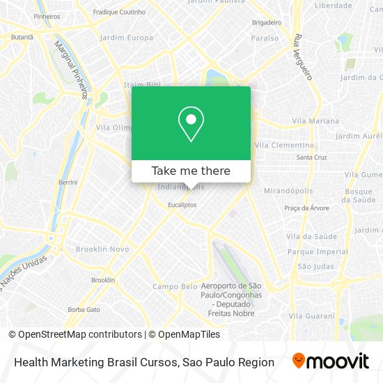 Mapa Health Marketing Brasil Cursos