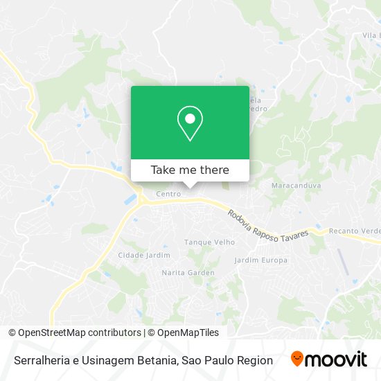 Serralheria e Usinagem Betania map