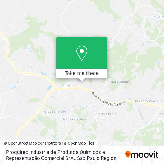 Proquitec Indústria de Produtos Químicos e Representação Comercial S / A. map