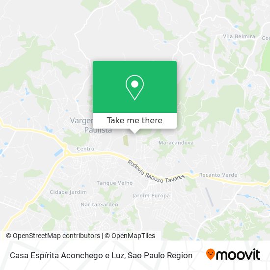 Casa Espírita Aconchego e Luz map