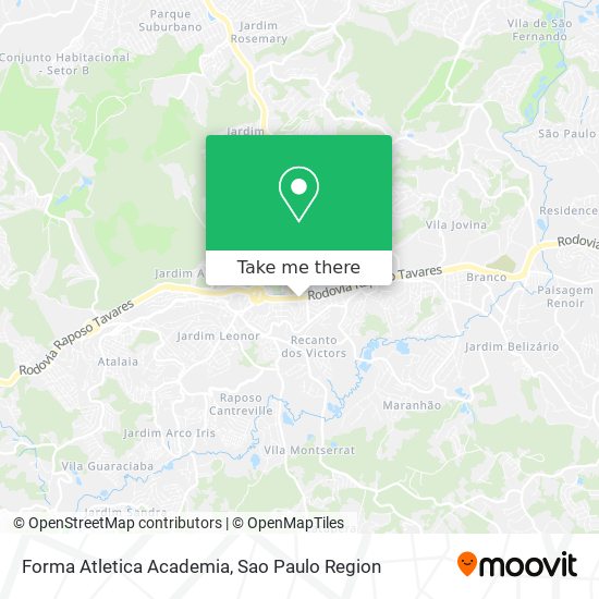 Mapa Forma Atletica Academia