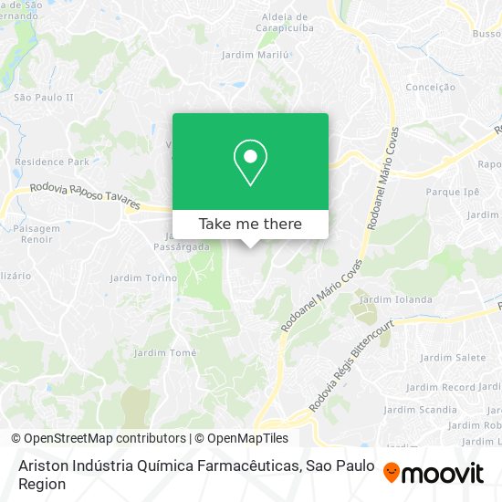 Mapa Ariston Indústria Química Farmacêuticas