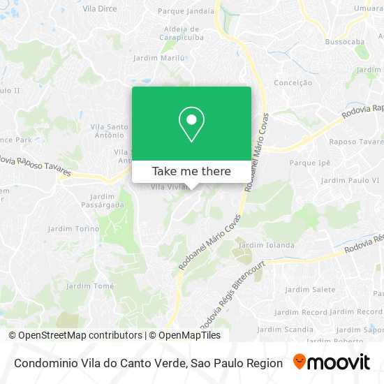 Mapa Condominio Vila do Canto Verde