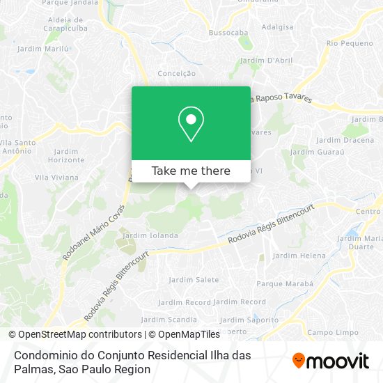 Condominio do Conjunto Residencial Ilha das Palmas map