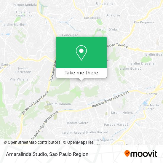 Amaralinda Studio map