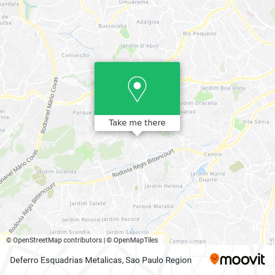 Deferro Esquadrias Metalicas map