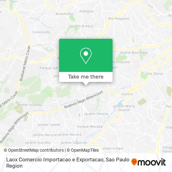 Mapa Laox Comercio Importacao e Exportacao