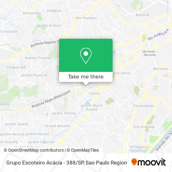 Grupo Escoteiro Acácia - 388 / SP map